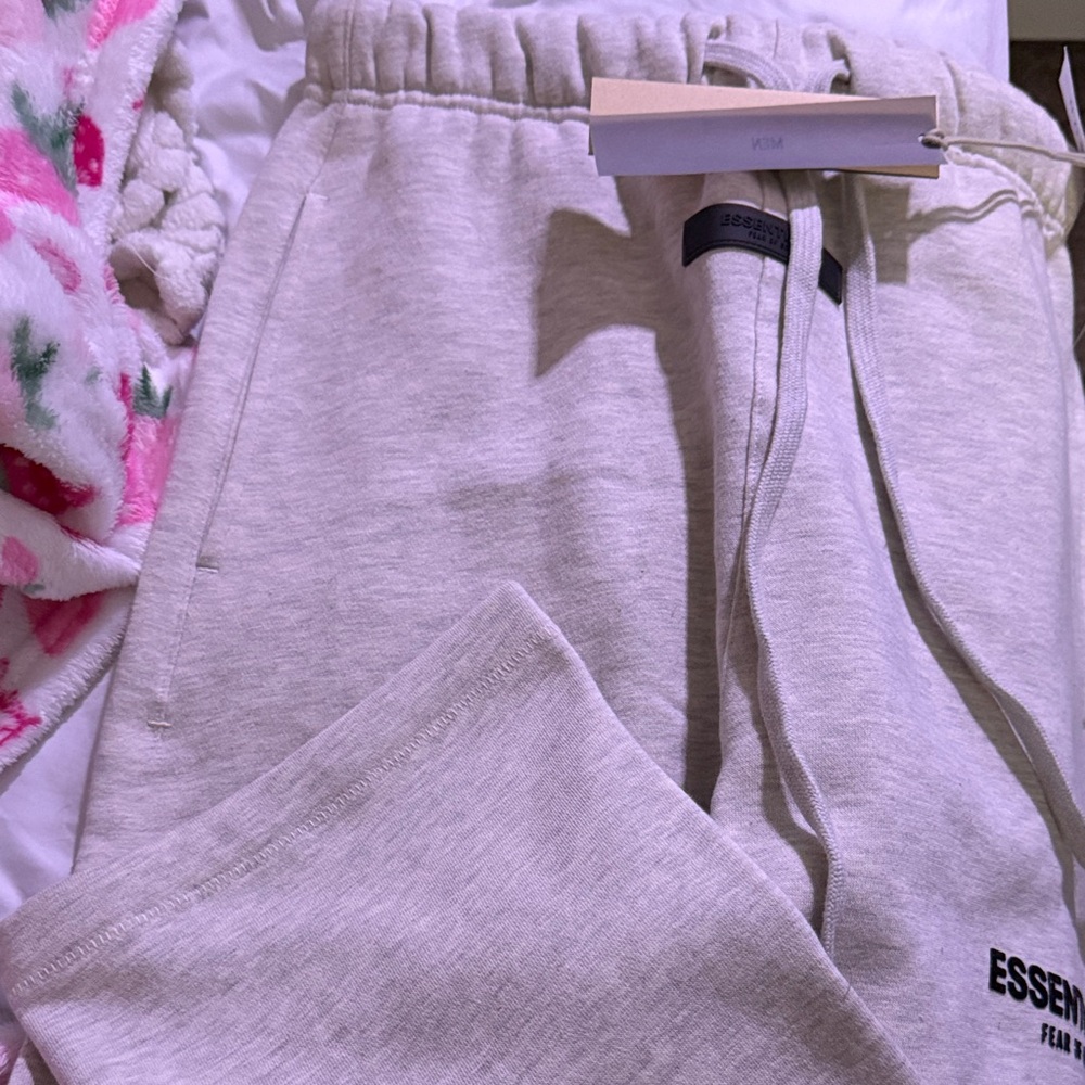 Essentials Light Gray Sweatpants NWT - image 3